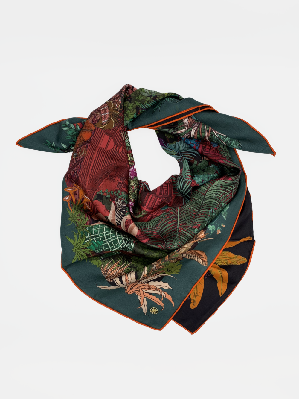 Tropical Garden Silk Scarf