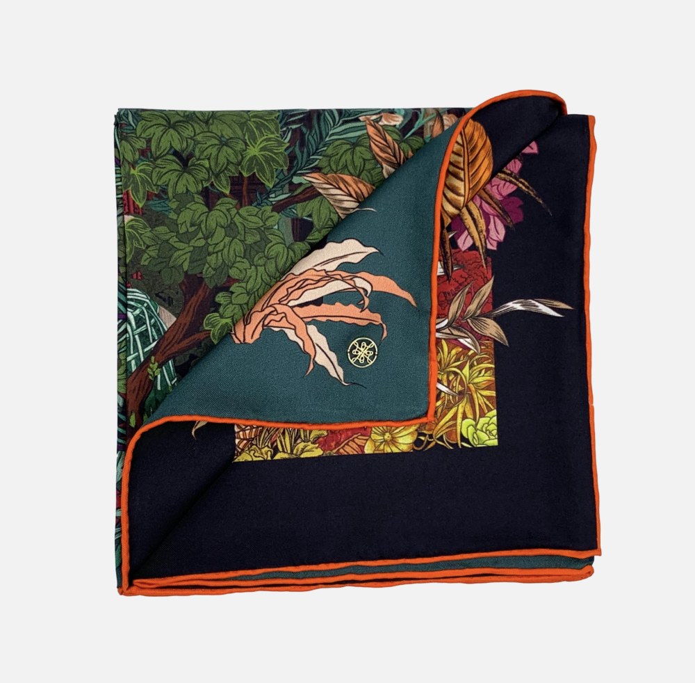 Tropical Garden Silk Scarf - Image 2